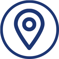 map locator icon for geo-location services with smart home