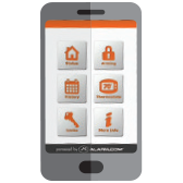 smart home automation app shown on cell phone