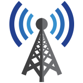 cellphone tower icon for cellular monitoring services